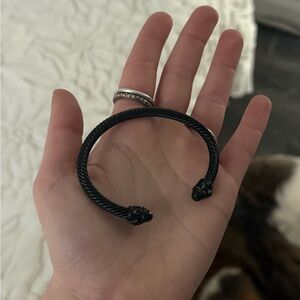 David Yurman black aluminum renaissance cuff